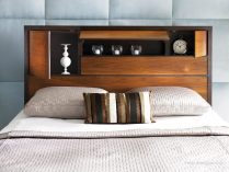 Cabeceira de cama de madeira 